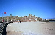 Peel Castle and beach