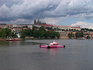 Танк на пути к Праге для празднования 20-й годовщины вывода советских войск из Чехословакии, 20 июня 2011 года.
