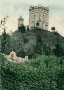 Karlsturm und Auffahrt, mit Mauernische (Judiths Schuh). 1898