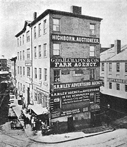 Scollay's Building, Scollay Square, Boston, where Provident Savings kept offices 1823-1833