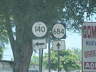 Signs for PR-140 and PR-684