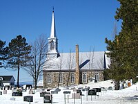 Vue de l'église de Saint-Modeste