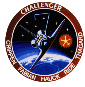 Mission patch for the STS-7 mission.