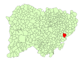 Kaart van Larrodrigo