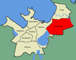 Location of Lasnamäe in Tallinn.