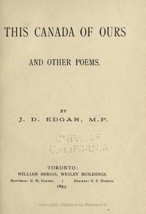 Canada Poems