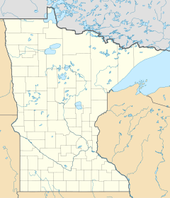 map of Minnesota with markers for the location of each council camp