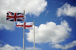 UK and England flags