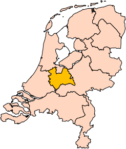 Poziția regiunii Provincie Utrecht