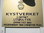 Kystverkets plakett.