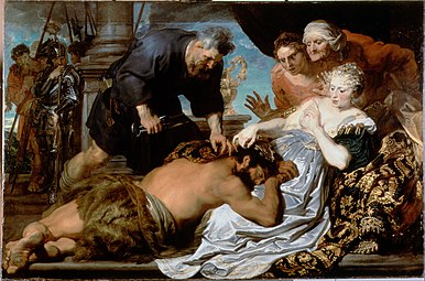 Samson et Dalila, 1618-1620 par Antoine Van Dyck Dulwich Picture Gallery, Londres