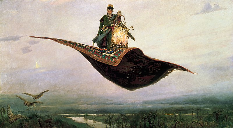 A Flying Carpet from Eastern European Folk Tales