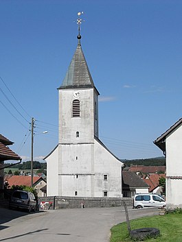 Vendlincourt village church