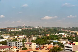 Distant view of Legon Campus (University of Ghana) from East Legon