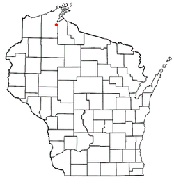 Location of Kelly, Wisconsin