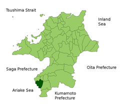 柳川市位置圖
