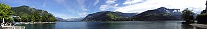 Panoraama-Blick über de Zeller See, Auguscht 2004