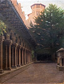 Le Cloître des Augustins, (1899) Musée des beaux-arts de Carcassonne.