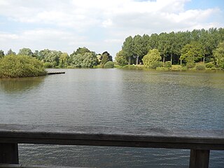 Un des étangs du vélodrome.
