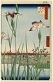 27 / One Hundred Famous Views of Edo : Irises at Horikirin