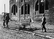 504th parachute infantry regiment in Aachen 504th parachute infantry regiment WWII germany.jpg