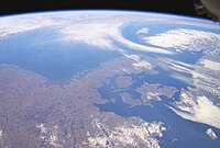 Denmark seen from ISS.