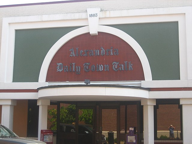 Third Street entrance to The Town Talk in Alexandria, Louisiana