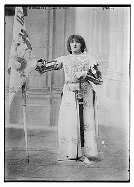 En la rolo de Johana de Arko en Jeanne d'Arc de Jules Barbier (1890)