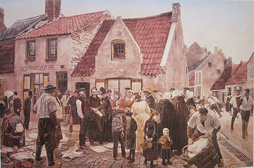 Blankenberge vismarkt-Skarbina 1886