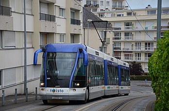 Trolleybus Bombardier TVR de l'ancien transport léger guidé de Caen (Normandie). (définition réelle 4 928 × 3 264)