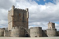 View of Braganca Castle. The large keep tower was built in the 15th century. Braganca23.jpg