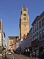 Brujas, la catedral (Sint-Salvatorskathedraal) desde Zuidzandstraat