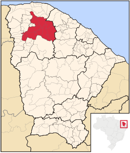 Ligging van de Braziliaanse microregio Sobral in Ceará