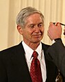 Image 52Charles Keeling, receiving the National Medal of Science from George W. Bush, in 2001 (from History of climate change science)