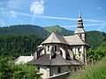 Vue du chevet de l'église abbatiale d'Abondance