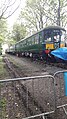 British Rail class 103 numbers W50413 and W56169 sit at the Helston Railway's Prospidnick Halt.