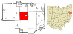 Location of Center Township in Columbiana County