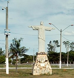 Replica do Cristo Redentor do Rotary Club no bairro Cristo Rei.