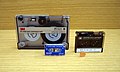 Bandkassetten (Cartridge) im Grössenvergleich