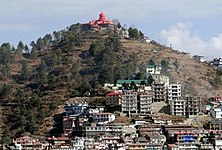 Dhingu Mata Temple atop of a hill