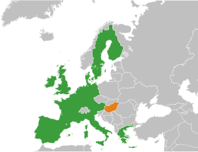 La frontière euro-hongroise entre 1995 et 2004.