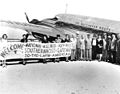 Premier service pour Miami par National Airlines en 1944.