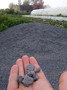 Gravier pour le hérisson et le drain