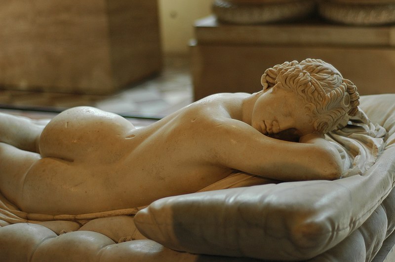 Śpiący Hemafrodyta, ok 100 r. p.n.e. (Luwr, Paryż)