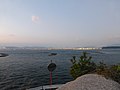 似島から北方向の広島市中心部を望む。広島湾北部(N)。条件付き指定海域。