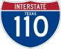 Interstate 110 marker