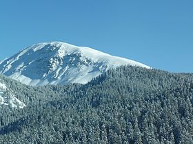 Горы в январе 2008 года