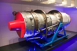 Imperial War Museum North - Rolls Royce Olympus 101 jet engine 2.jpg