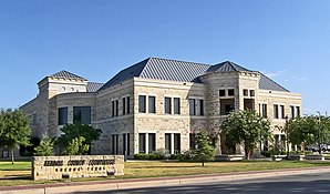 Das Kendall County Courthouse in Boerne, gelistet im NRHP mit der Nr. 80004138[1]