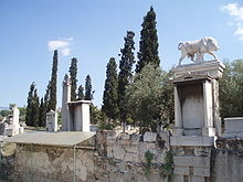 Funeral monuments from the Kerameikos cemetery at Athens Kerameikos2 Athens.JPG